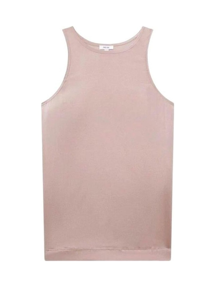 Champagne silk vest