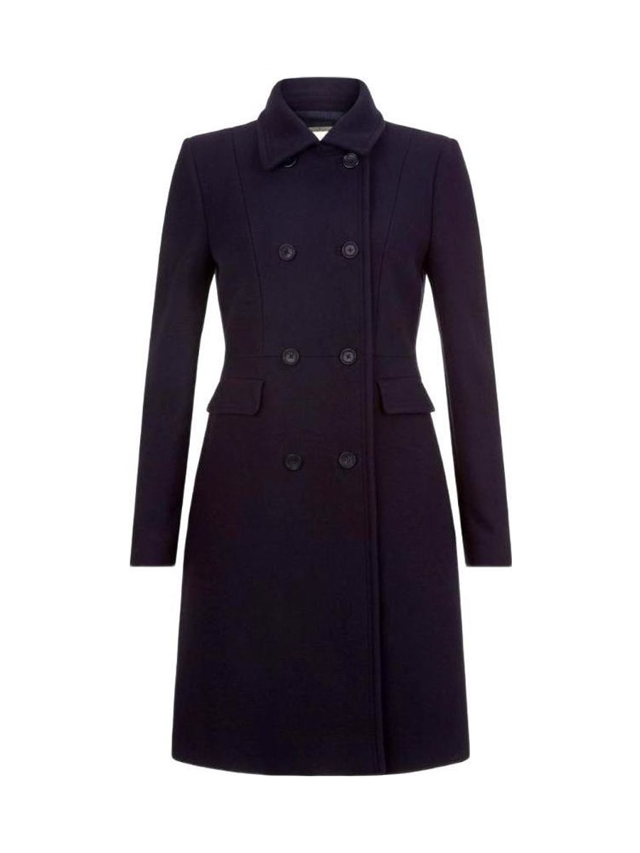 Navy wool coat